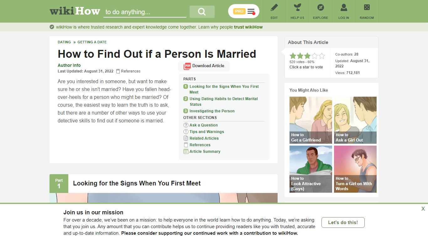 How to Find Out if a Person Is Married (with Pictures) - wikiHow