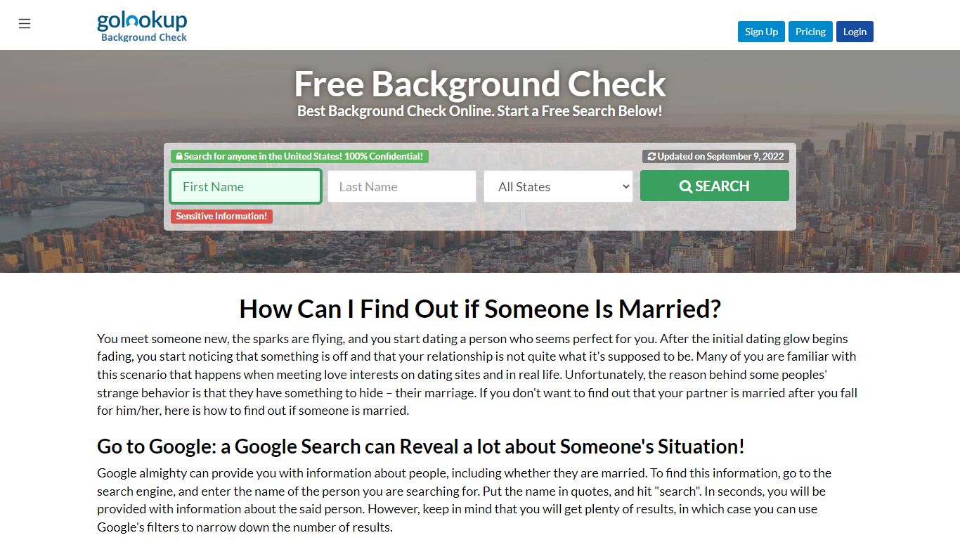 How to Find Out if Someone is Married (Without Asking Them) - GoLookUp